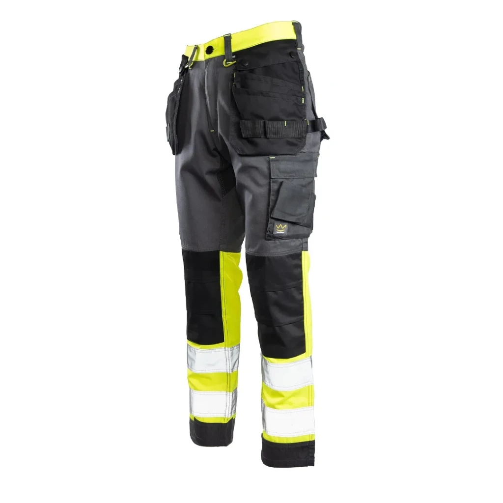 Pantaloni flash 56 grafit/galben seven kings 2