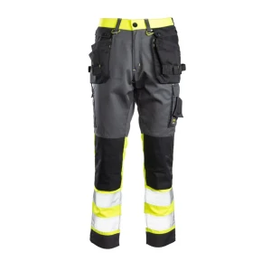 Pantaloni flash 58 grafit/galben seven kings