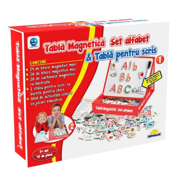 Joc educativ "alfabetul pe tablă magnetică", (ro), smile games 3
