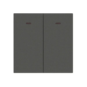 Întrerupător dublu cu indicator aris 10 a 220 - 240 v antracit elmos