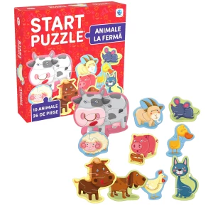 Puzzle &quot;Animale la fermă&quot;, (ro), Smile Games