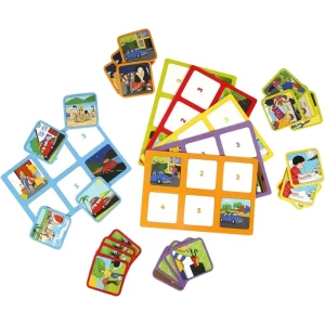 Joc de logică ”completează poveștile”, (ro), galben-albastru Thumbnail 2