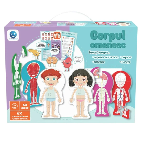 Пазл "человеческое тело”, 60 элем. (рум.) 3