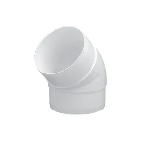 Conector de aeroduct ko100-45 100 mm plastic alb ventika