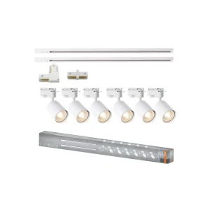 Set de 6 proiectoare pe șină 12 w gu10 ip20 220 - 240 v osram