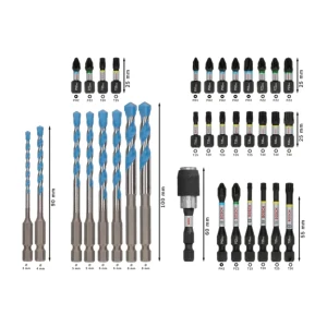 Набор бит 35 шт. ph, pz, tx 1/4" 25 - 60 мм bosch Thumbnail 2