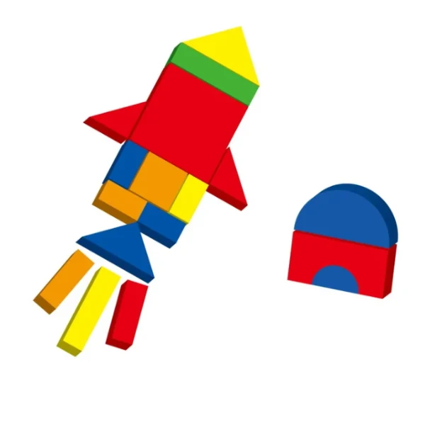 Set de blocuri magnetice "forme și culori" 7
