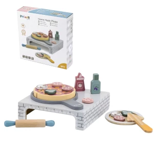 Set de joc din lemn &quot;Pizzerie&quot;, 19 piese