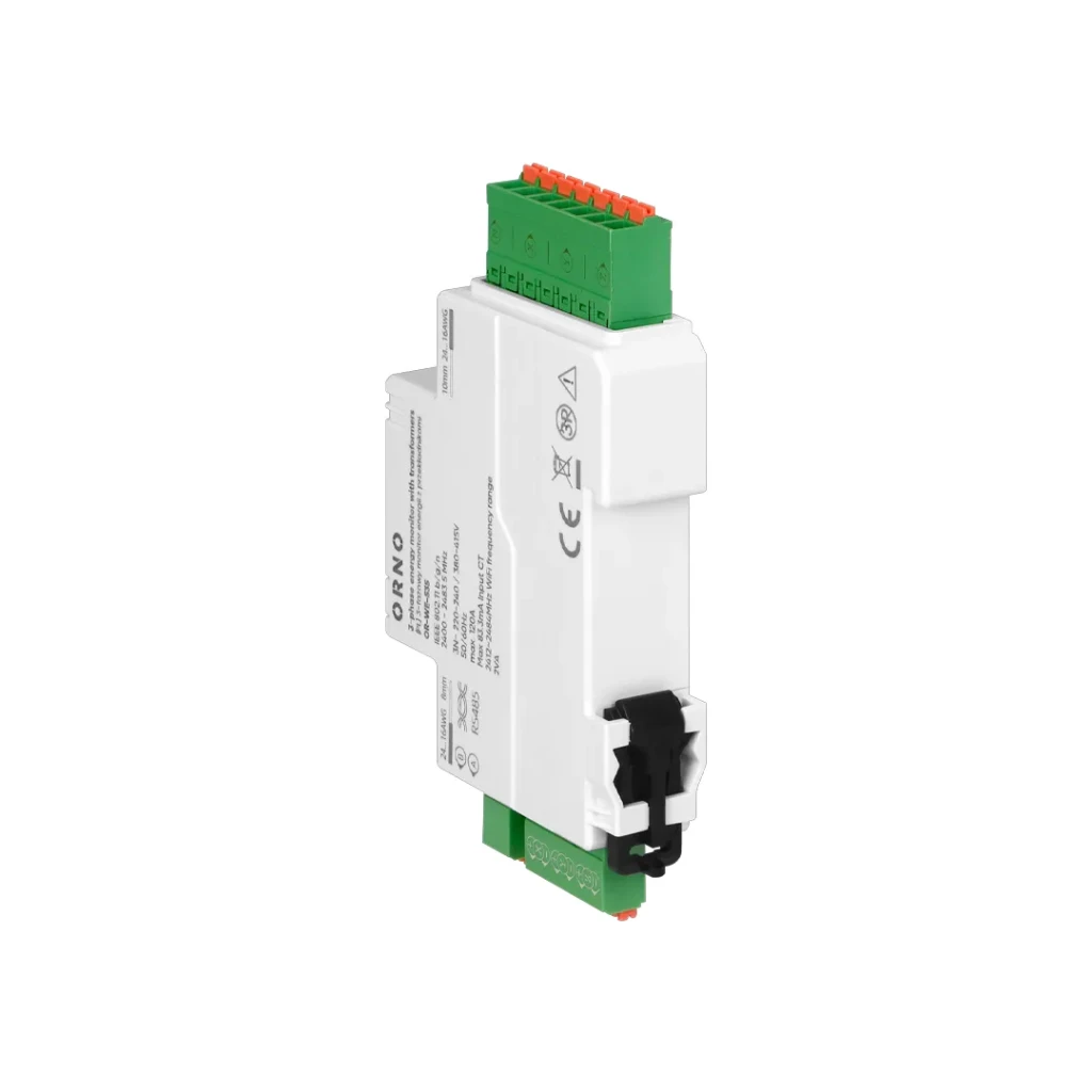 Энергетический монитор с трансформаторами rs-485 modbus трехфазный 120 a 230/400 в ip20 orno 3
