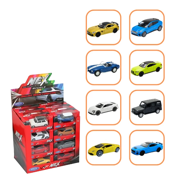 Mașini metalice de colecție 1:34 welly, 8 modele (24a) 2