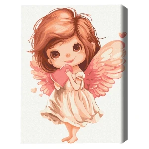 Pictură pe numere 30*40 сm (fără cutie) – îngerul finuț