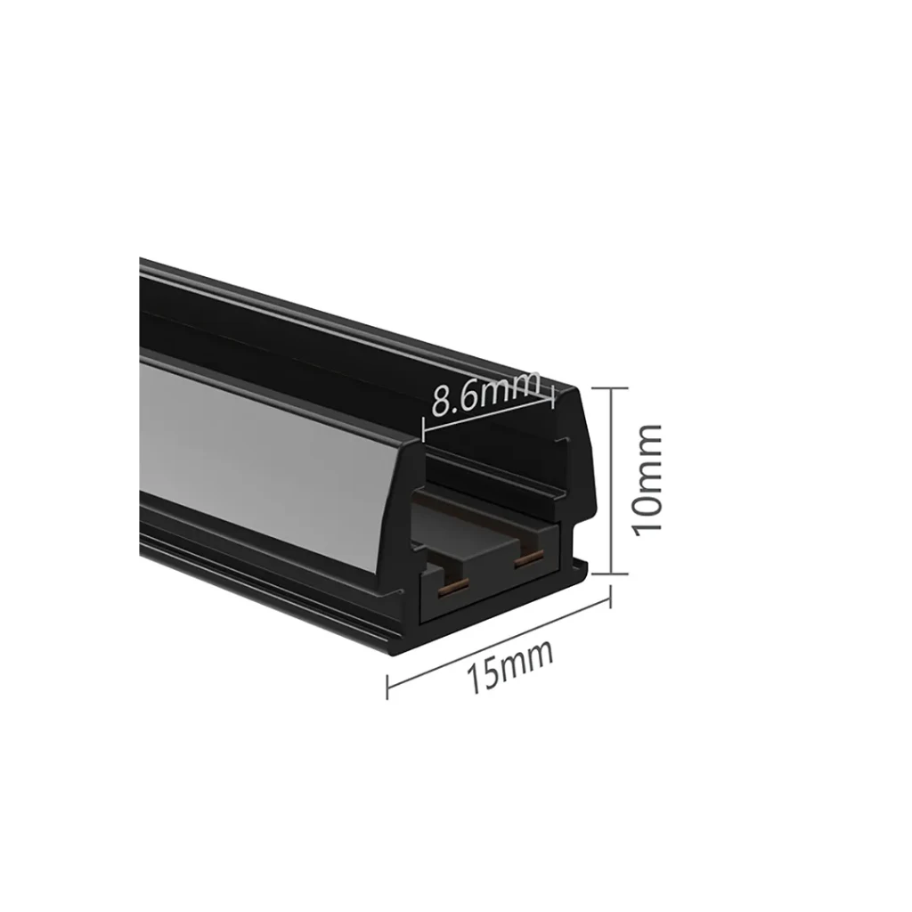 Șină magnetică 2 m 24 v dc negru elmos 2