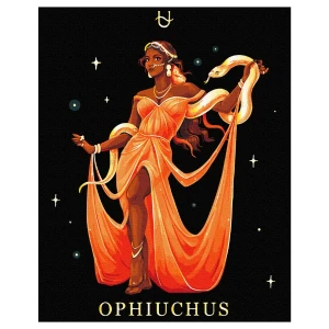 Pictură pe numere 40*50 сm (pânză neagră/fără cutie) – ophiuchus Thumbnail 3