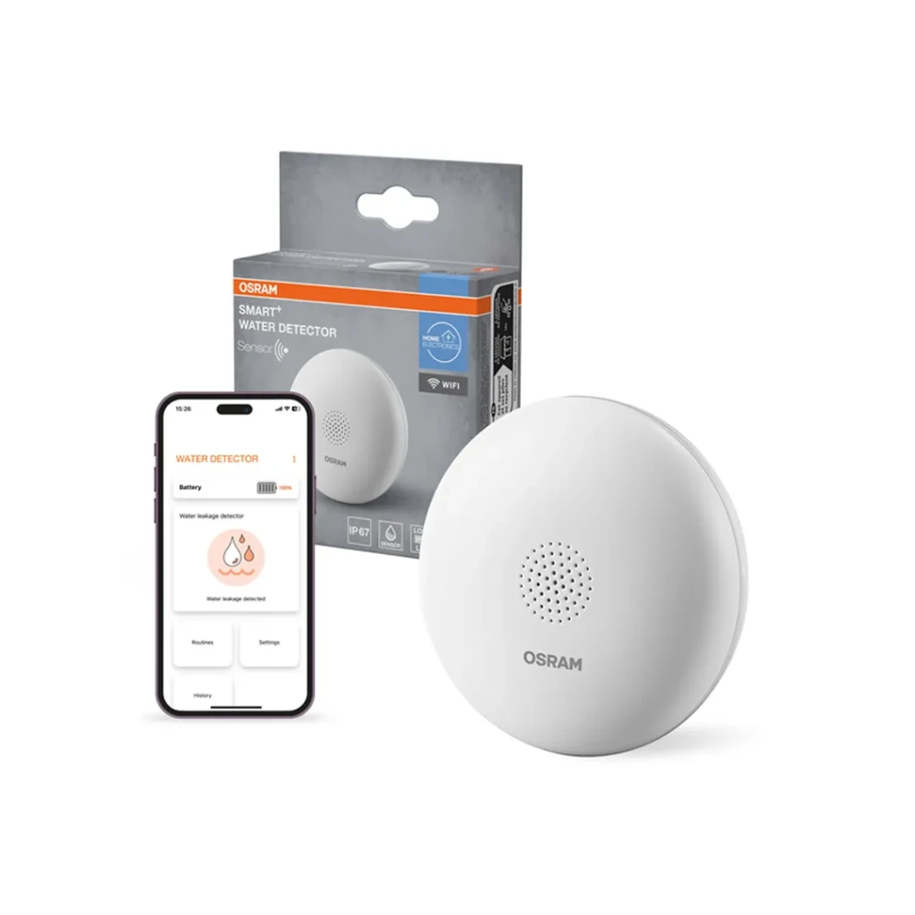 Detector de apă inteligent 75 db 3 v dc wi-fi osram 3