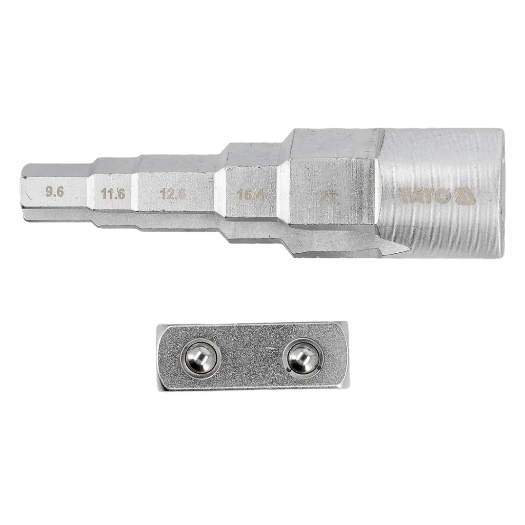 Ступенчатый ключ с переходником 1/2"- 3/8", 27/32" 1 шт. yato 2
