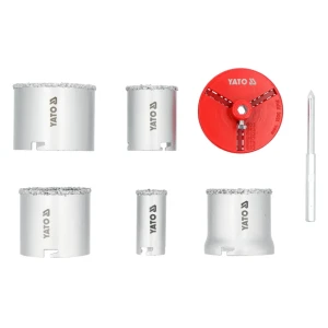 Set de carote 7 buc. pentru beton celular 33 - 83 mm yato Thumbnail 3