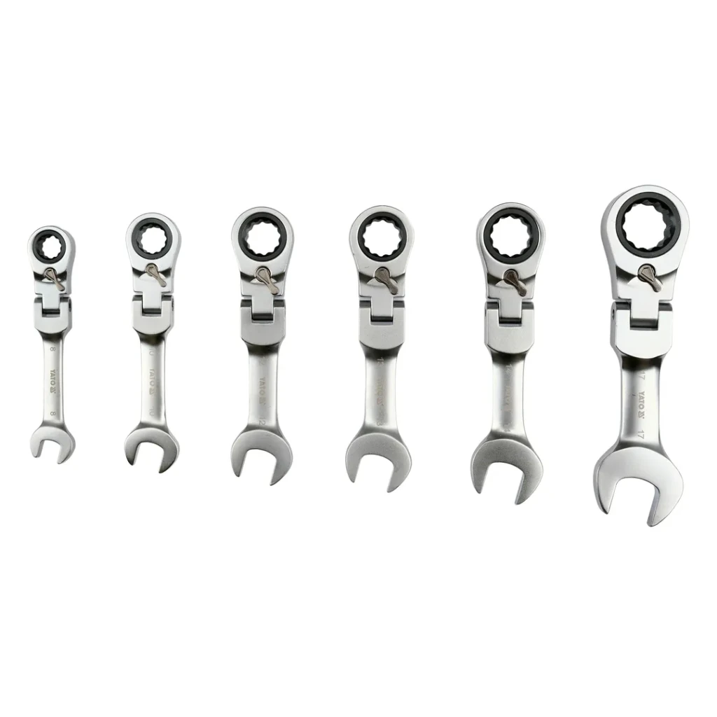 Set chei combinate cu articulație și clichet 8 - 17 mm as-drive 6 buc. yato 2