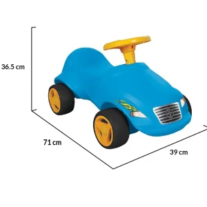 Mașinuță fără pedale fast car, albastru/roșu Thumbnail 5