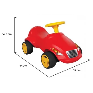 Mașinuță fără pedale fast car, albastru/roșu Thumbnail 7