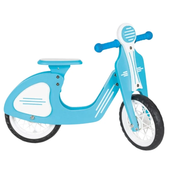 Retro-bicicletă fără pedale, cu roți eva, albastră/roz 2