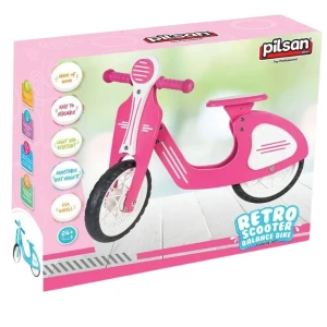 Retro-bicicletă fără pedale, cu roți eva, albastră/roz Thumbnail 4