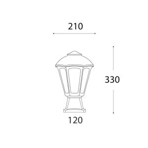 Corp de iluminat disma/giampy 60 w e27 220 - 240 v ip55 fumagalli Thumbnail 2