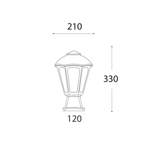 Corp de iluminat disma/giampy 60 w 330 x 210 mm e27 220 - 240 v ip55 fumagalli Thumbnail 2