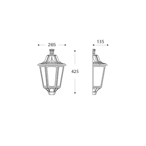 Светильник esau e27 220 - 240 в ip55 fumagalli Thumbnail 2