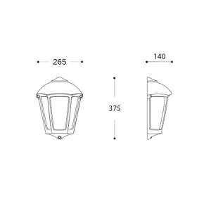 Светильник giulio 8.5 вт e27 220 - 240 в ip55 fumagalli Thumbnail 2