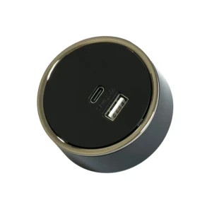 Priză usb 2.4 a 220 - 240 v negru elmos
