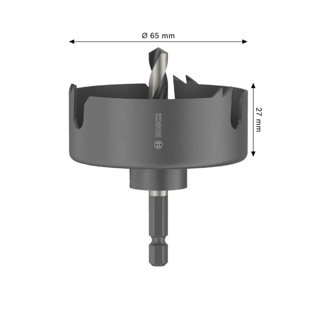 Коронка по дереву/гипсокартону 65 мм шестигранный bosch 2