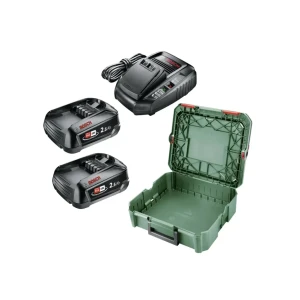 Набор зарядное устройство + 2 аккумулятора 2 x 2.5 ач (li-ion) 18 в li-ion bosch
