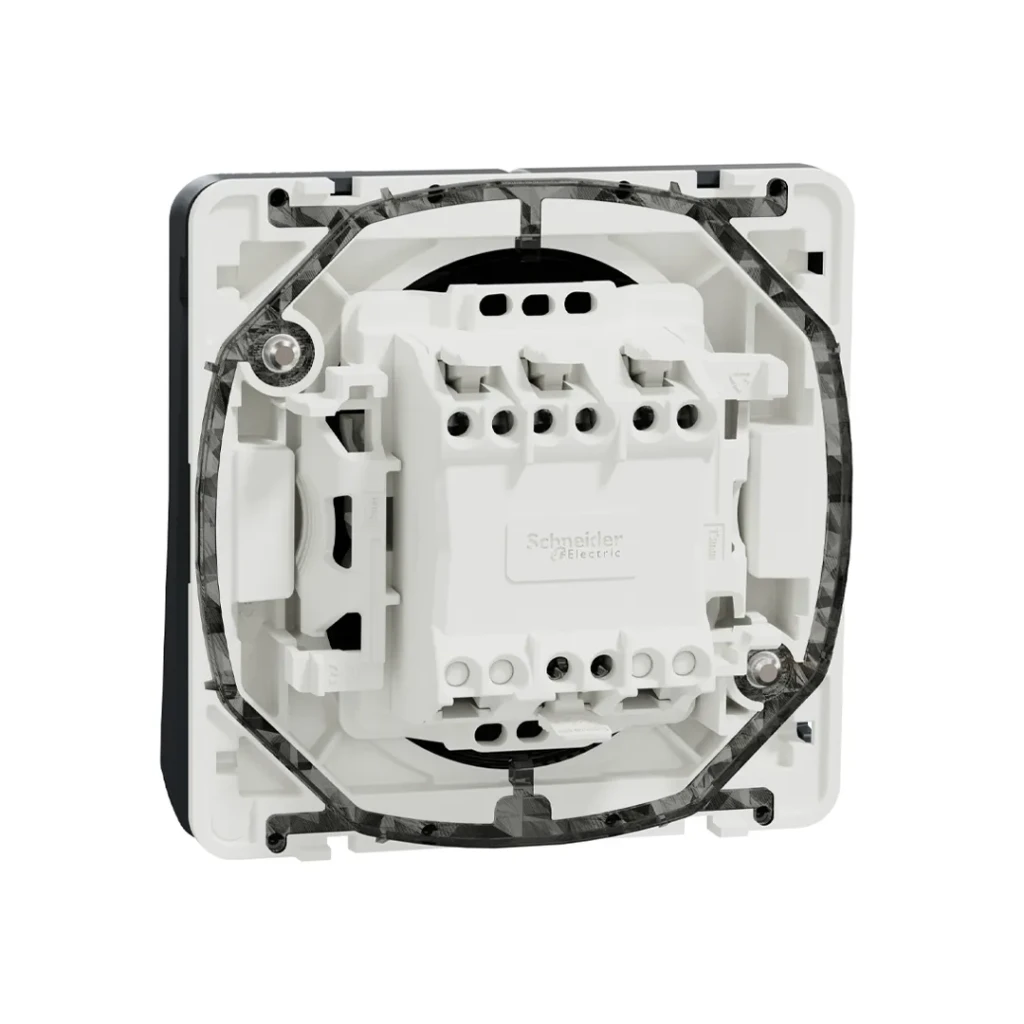 Întrerupător dublu cu revenire mureva 10 a 220 - 240 v antracit schneider-electric 2