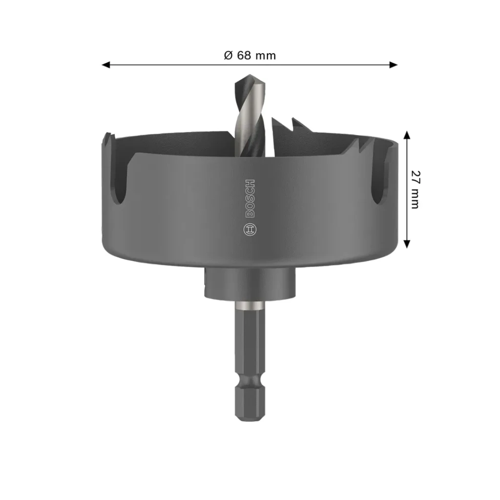 Carotă pentru lemn/gips carton 68 mm hexagonal bosch 2