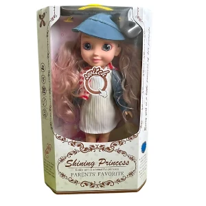 Кукла с розовыми волосами, 34 см