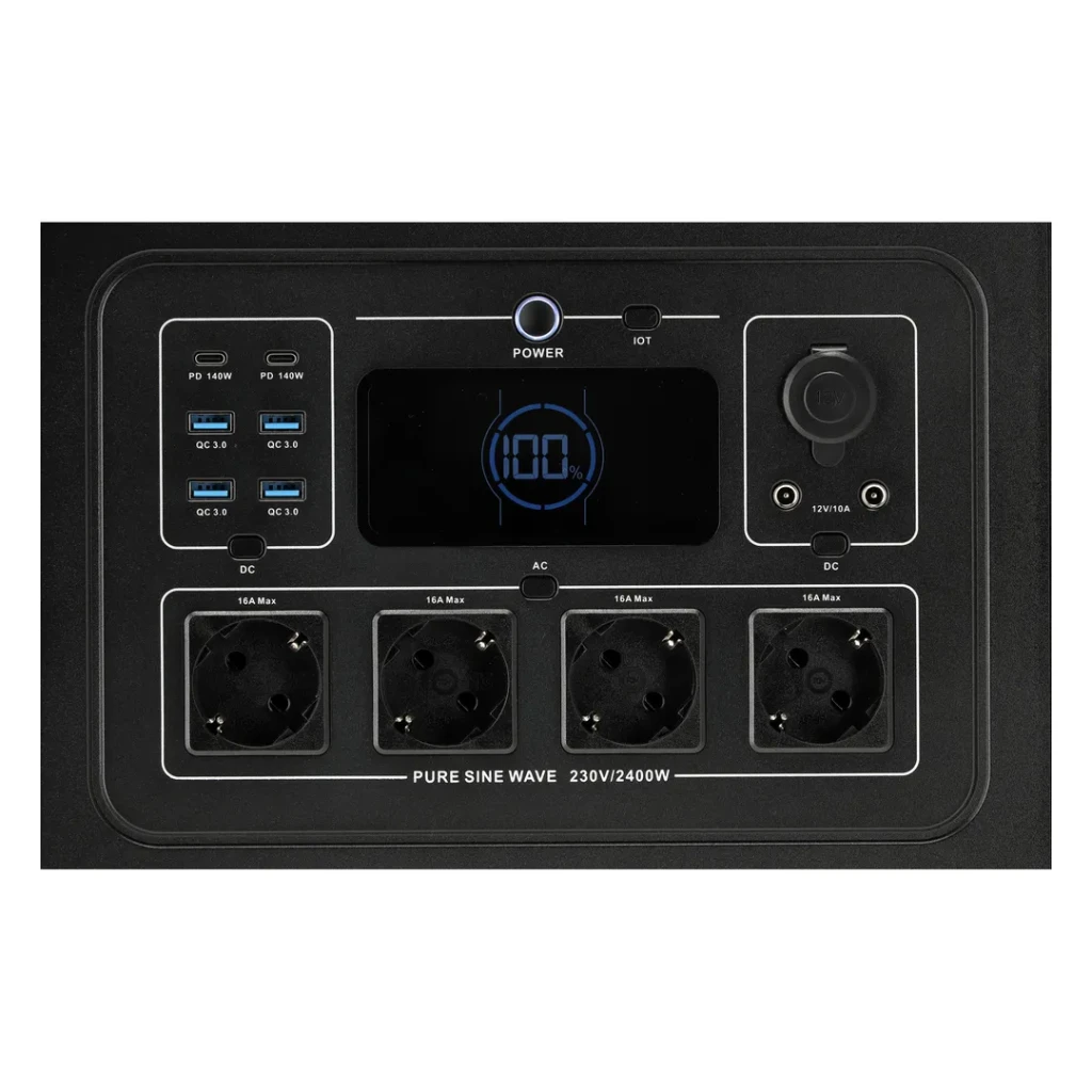Портативная зарядная станция 12/230 в 2400 вт yato 2
