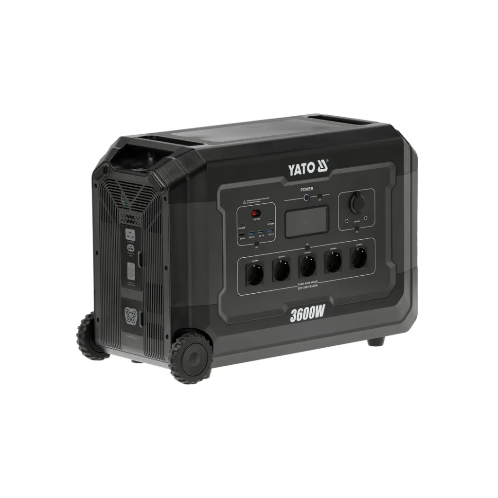 Портативная зарядная станция 12/230 в 3600 вт yato 2
