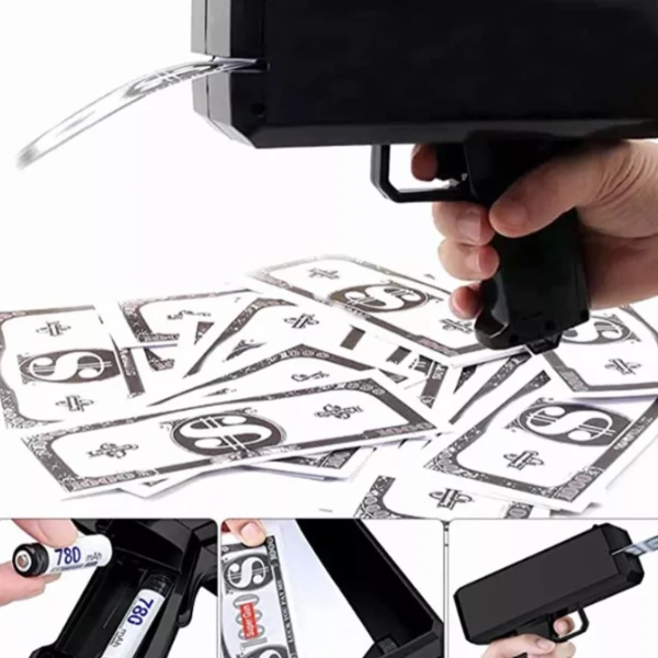 Pistol cu bani electric, 100 de bancnote 6