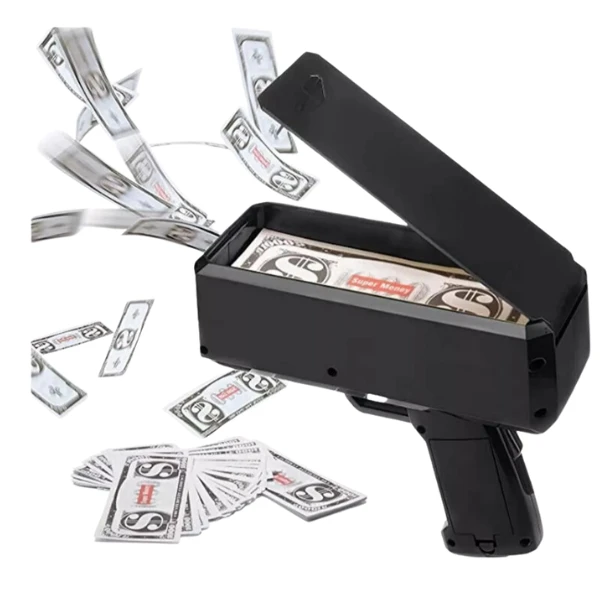 Pistol cu bani electric, 100 de bancnote 2