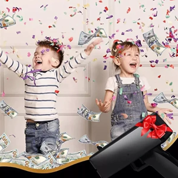 Pistol cu bani electric, 100 de bancnote 7