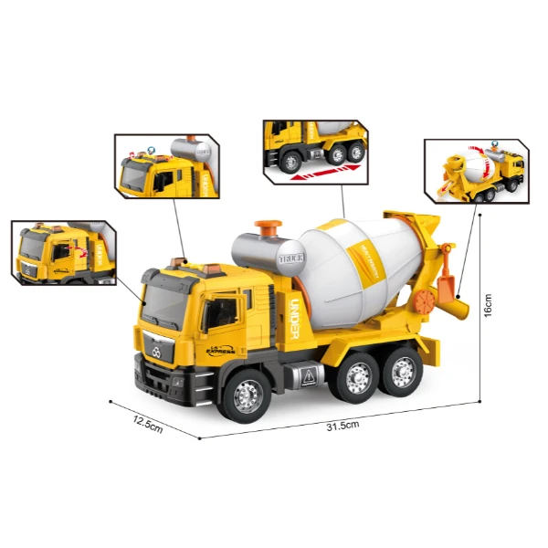 1:10 camion-betonier cu fricțiune (lumini /sunete) 4
