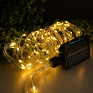 Ghirlanda cu panou solar, iluminare calda (ja3561) Thumbnail 3