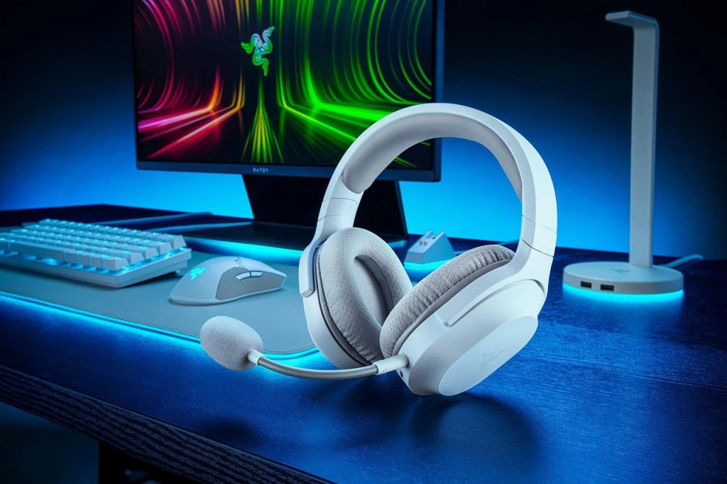 Headphone razer barracuda x (2022) wireless gaming & mobile, mercury white 6