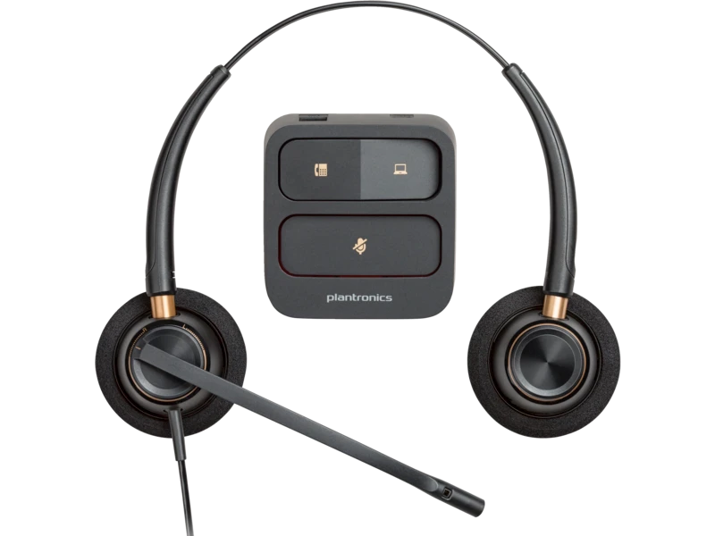 Poly encorepro 520 binaural headset +quick disconnect 783p7aa 4
