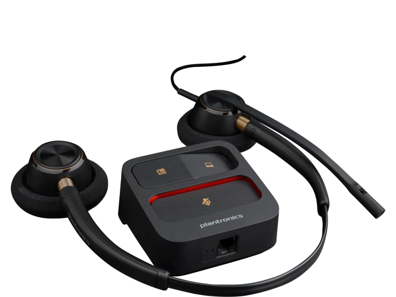 Poly encorepro 520 binaural headset +quick disconnect 783p7aa 2