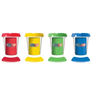 Set de plastilină în tub, clasic, 4 buc. Thumbnail 2