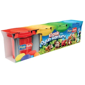 Set de plastilină în tub, clasic, 4 buc. Thumbnail 3