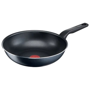 Tigaie wok tefal c3851953, 28cm, gri închis