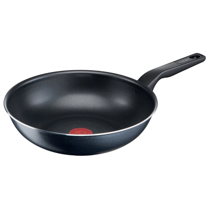 Tigaie wok tefal c3851953, 28cm, gri închis 4