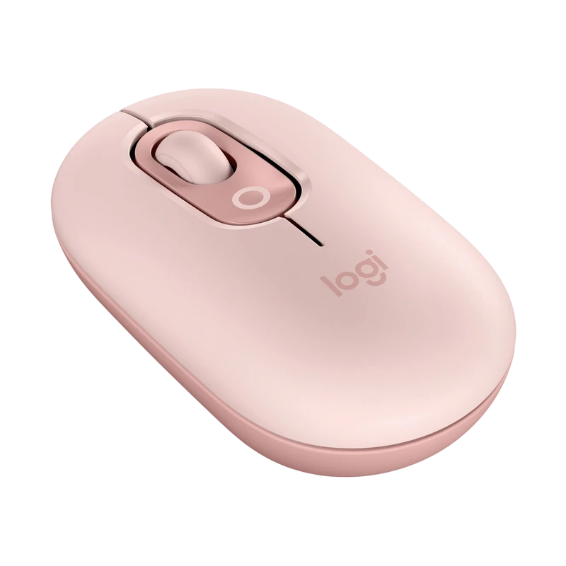 Mouse wireless logitech pop, roz 6